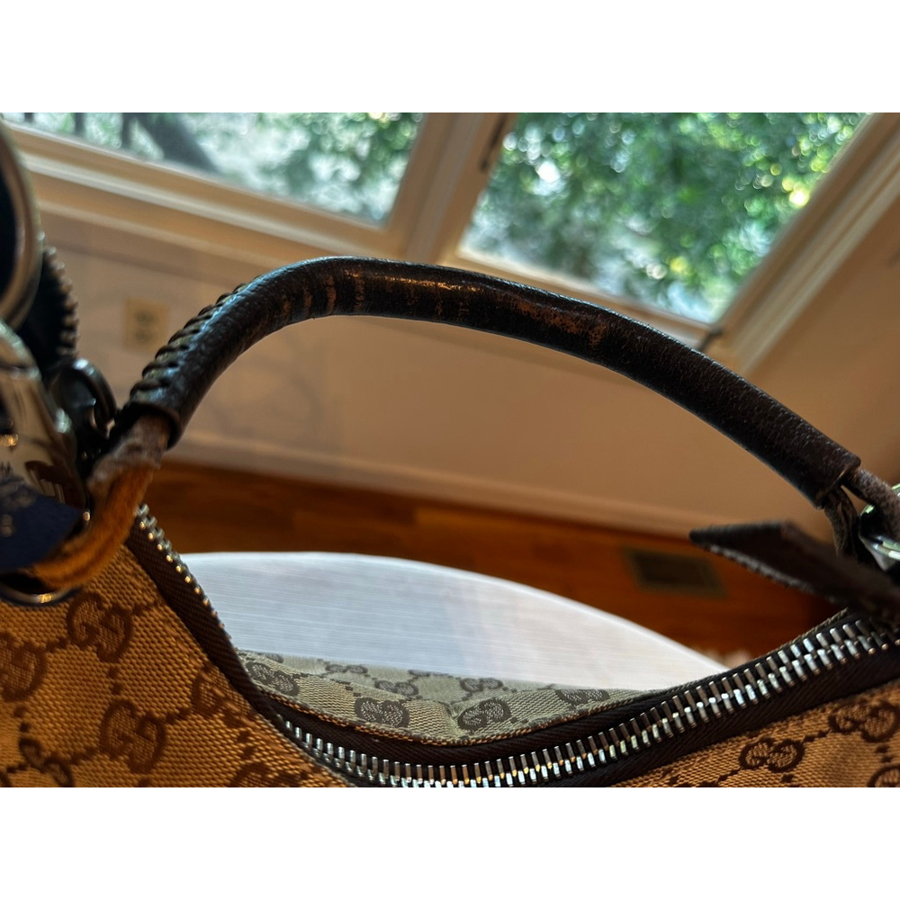 Gucci Brown & Tan Hobo Bag - Picture 6 of 16
